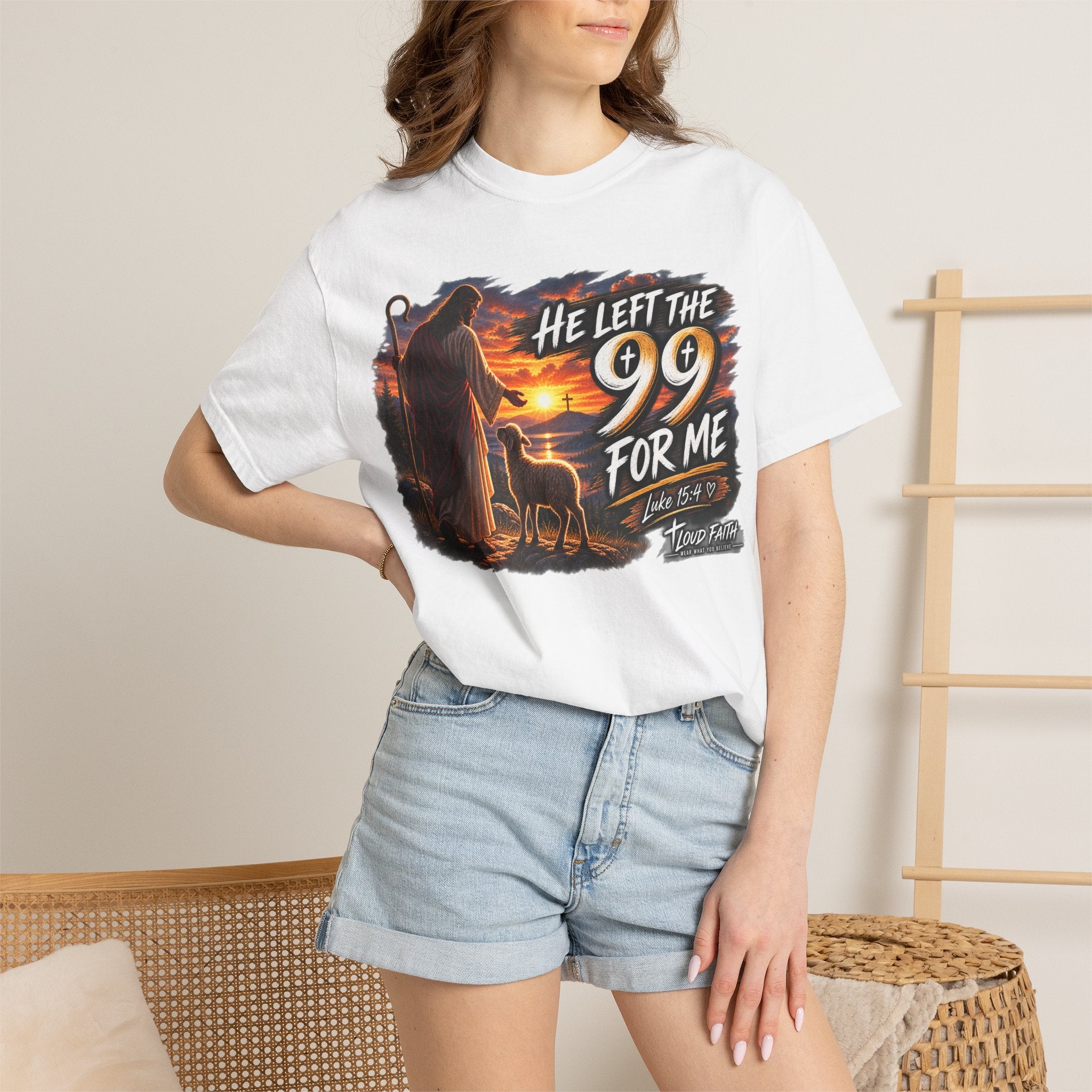 "He Left the 99 for Me" AdultT-Shirt