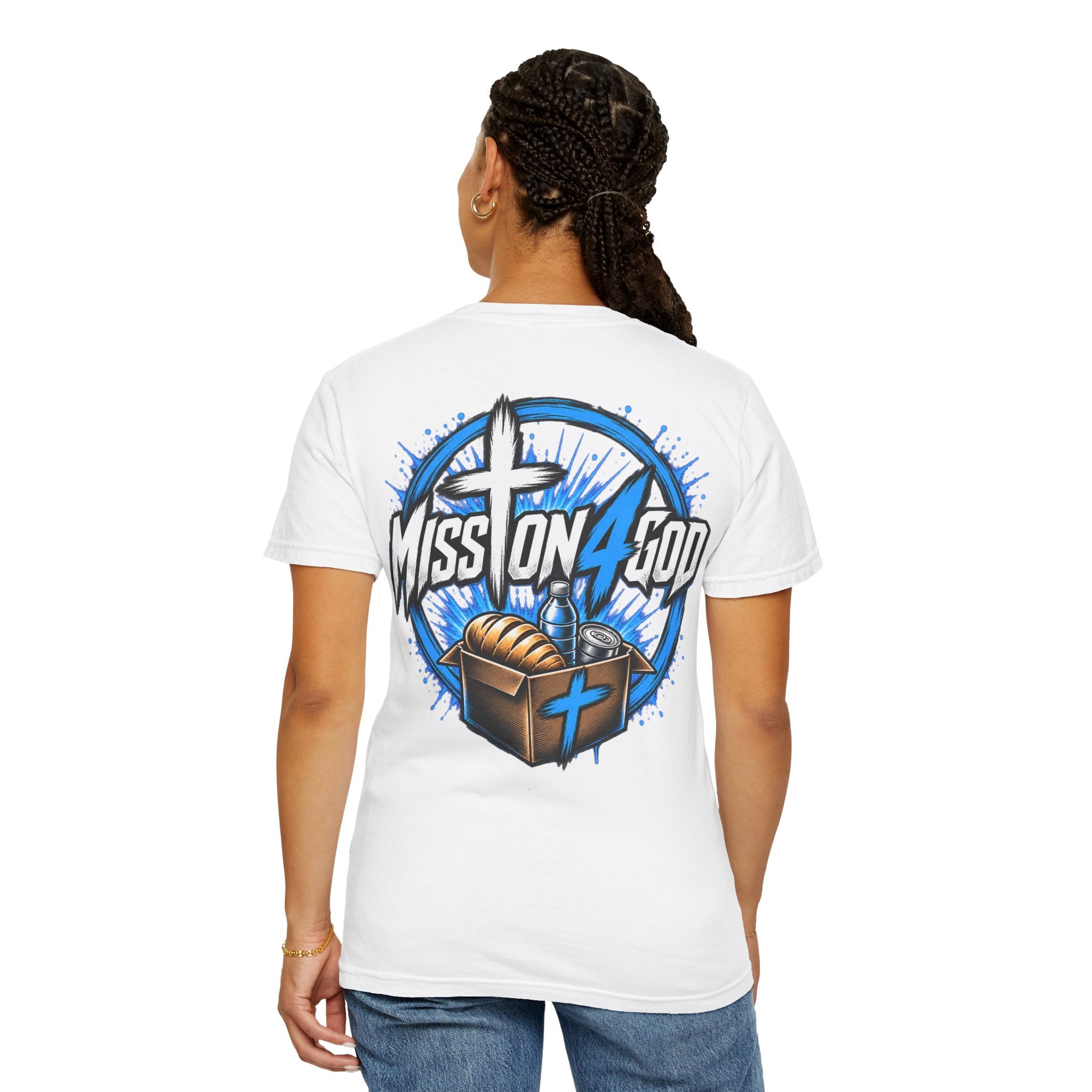 "Mission 4 God" Adult T‑Shirt — Christian Faith Design