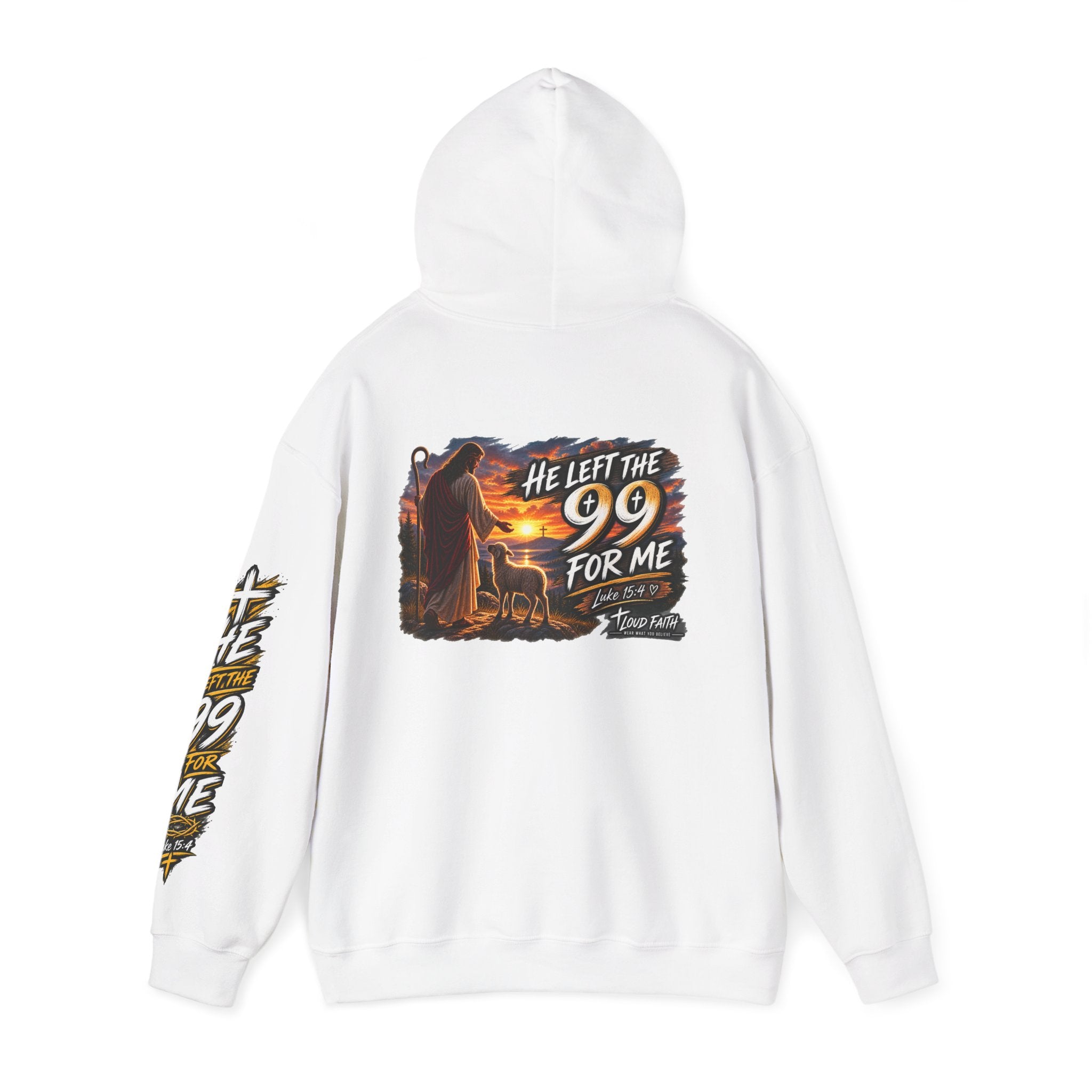 "He Left the 99 for Me" Adult Hoodie