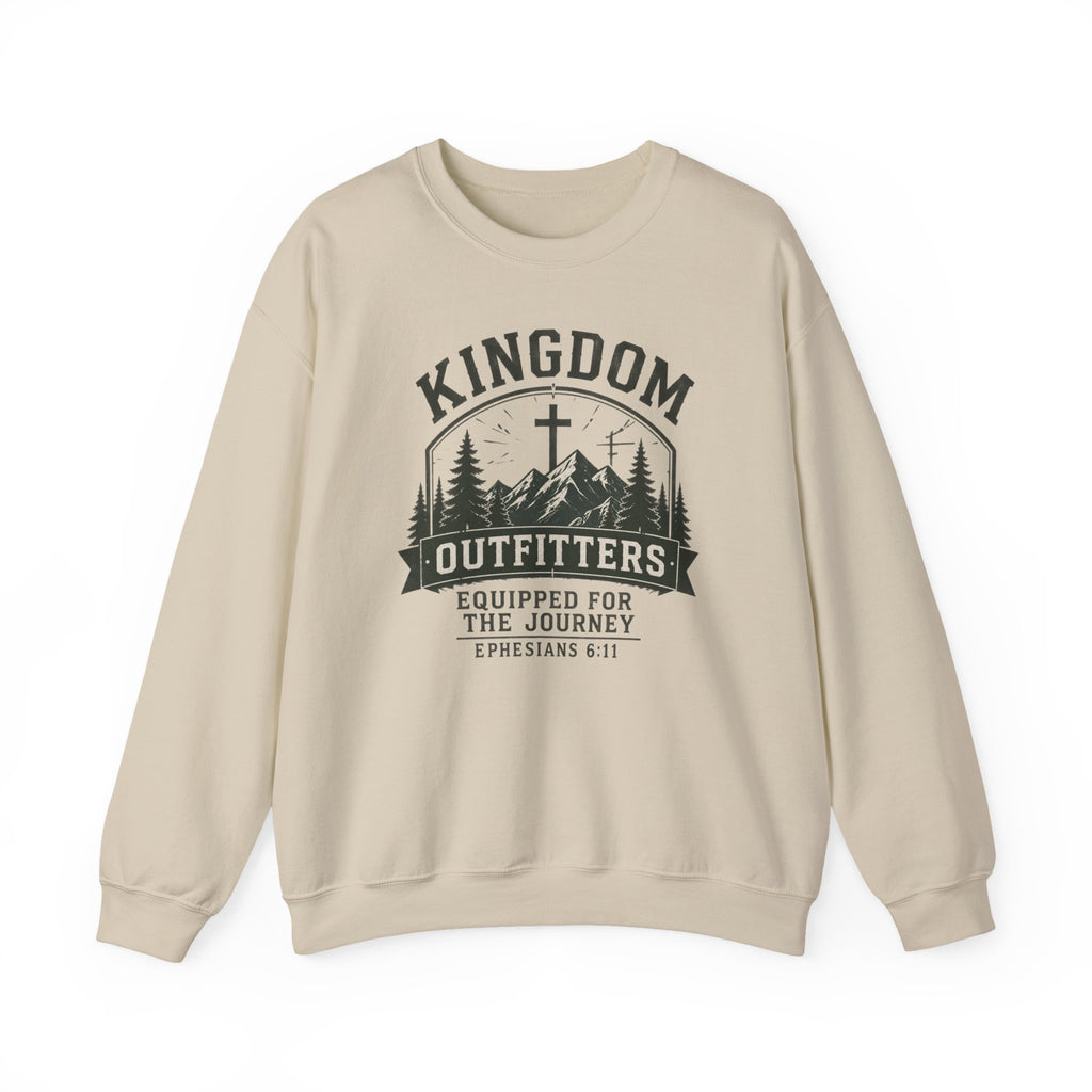Kingdom Outfitters Sweatshirt – 'Equipped for the Journey' Christian Crewneck