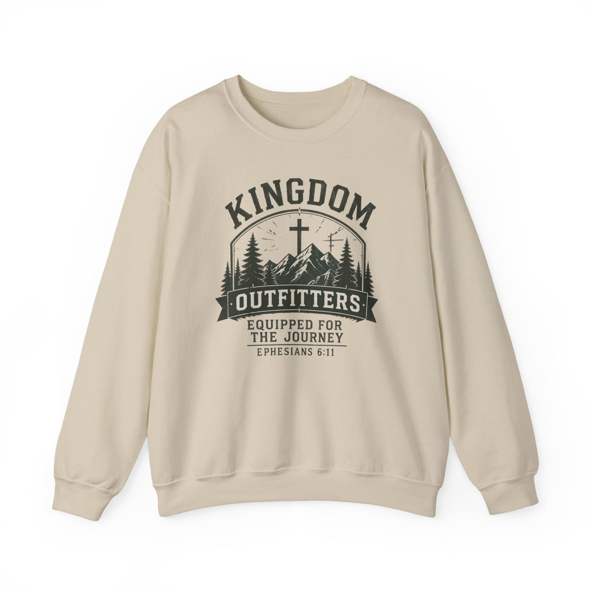 Kingdom Outfitters Sweatshirt – 'Equipped for the Journey' Christian Crewneck