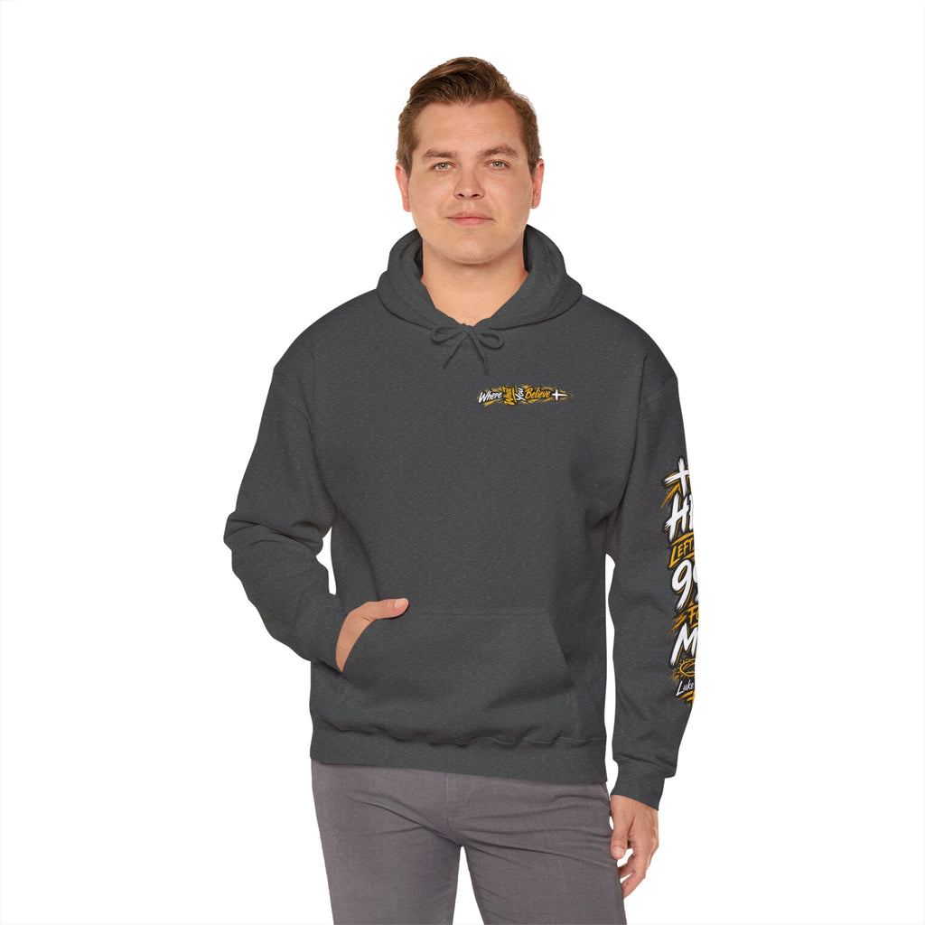 "He Left the 99 for Me" Adult Hoodie