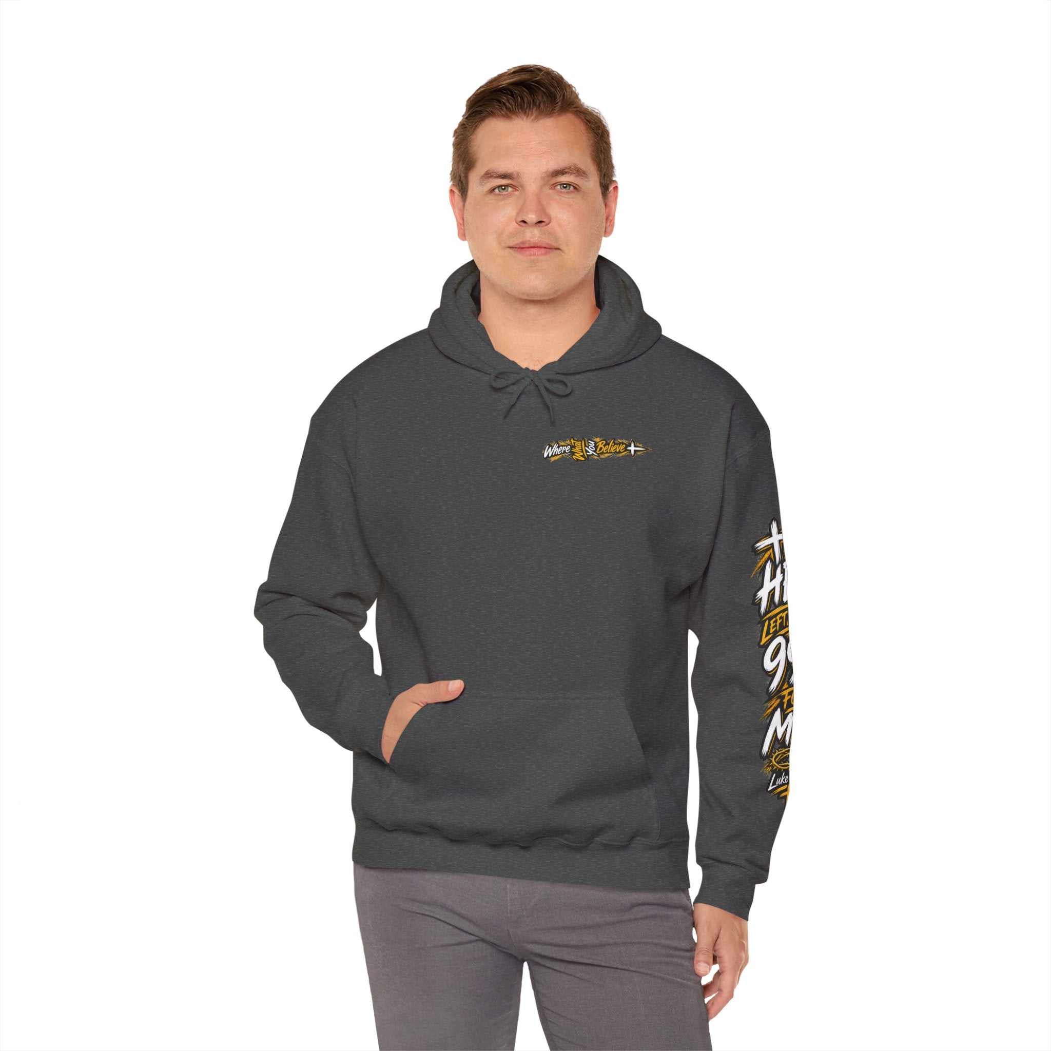 "He Left the 99 for Me" Adult Hoodie