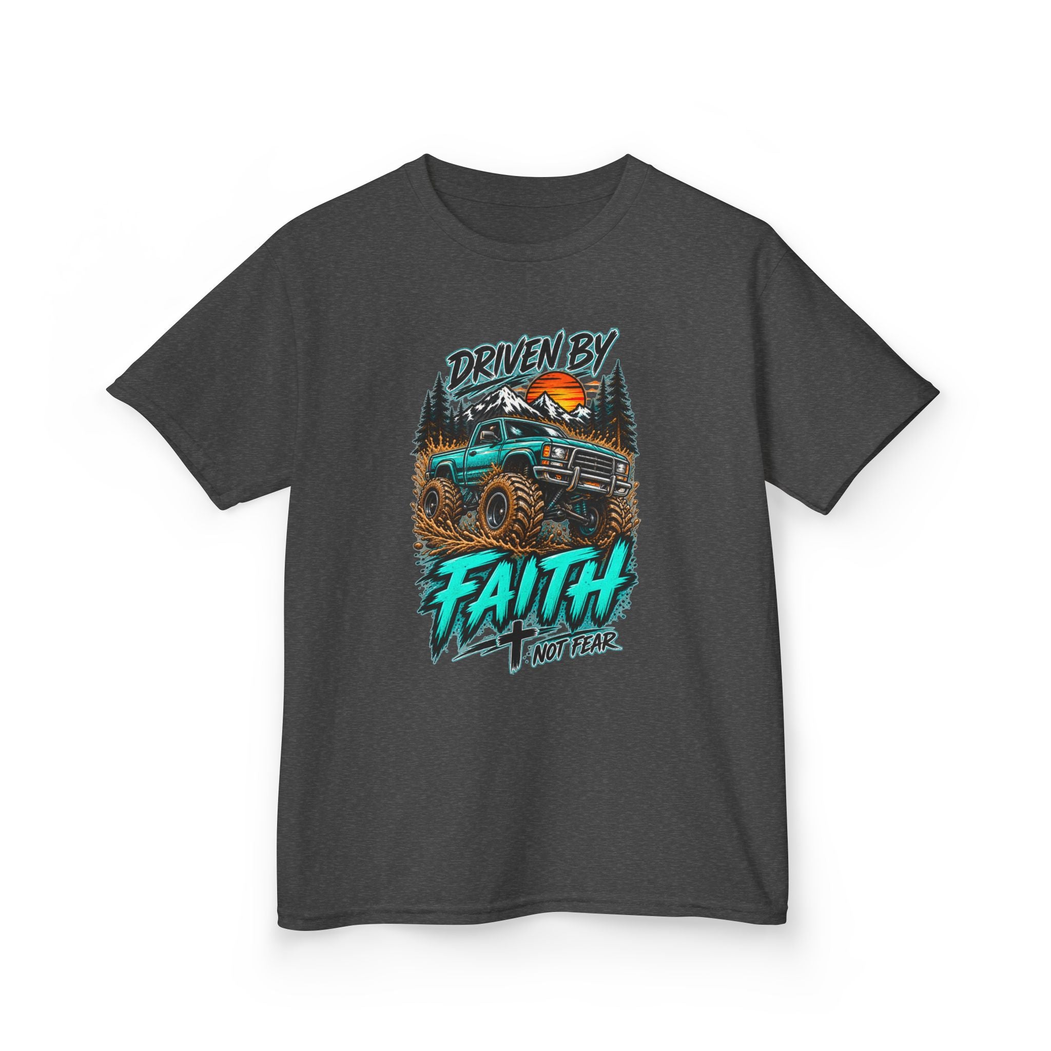 'Driven by Faith' Truck Kids Graphic Tee