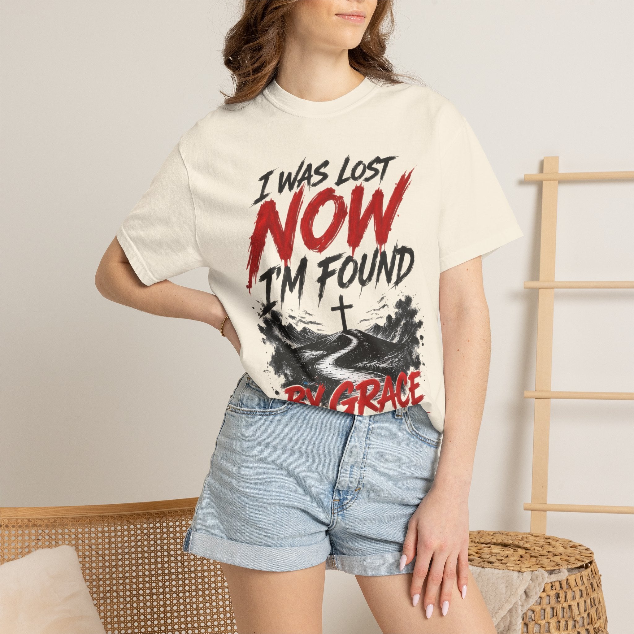 I Was Lost Now I'm Found by Grace- Adult T-Shirt