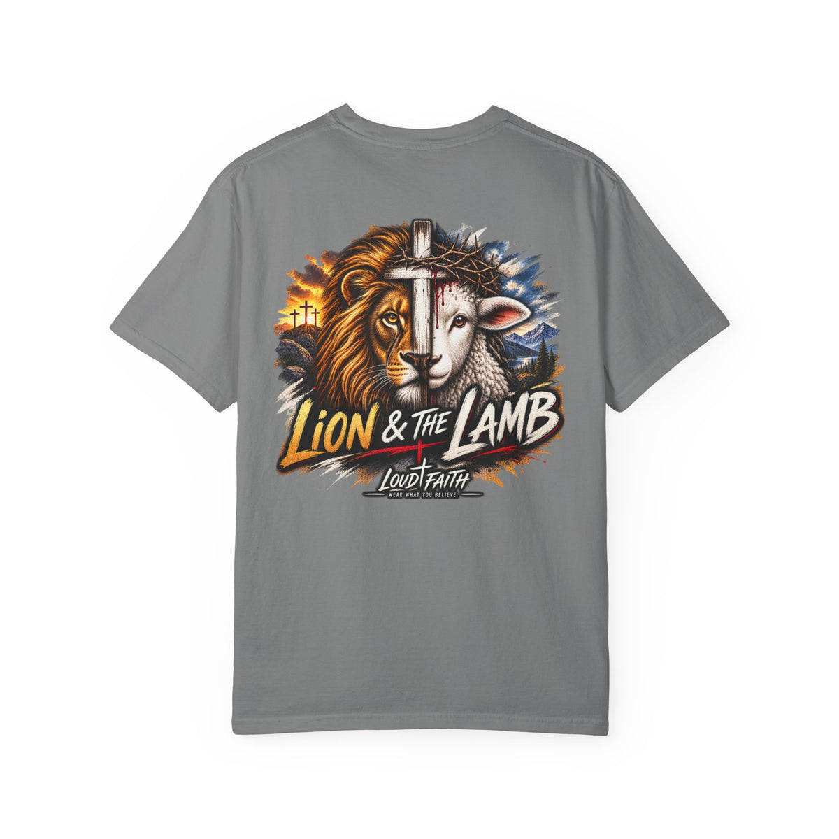 "Lion & The Lamb"- Adult T-Shirt