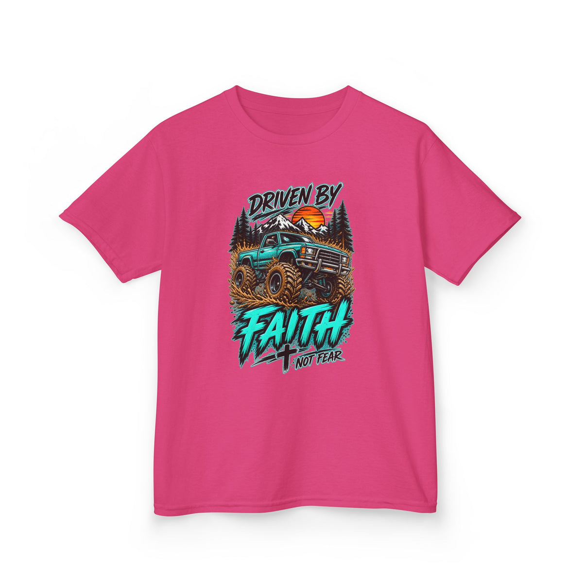 'Driven by Faith' Truck Kids Graphic Tee