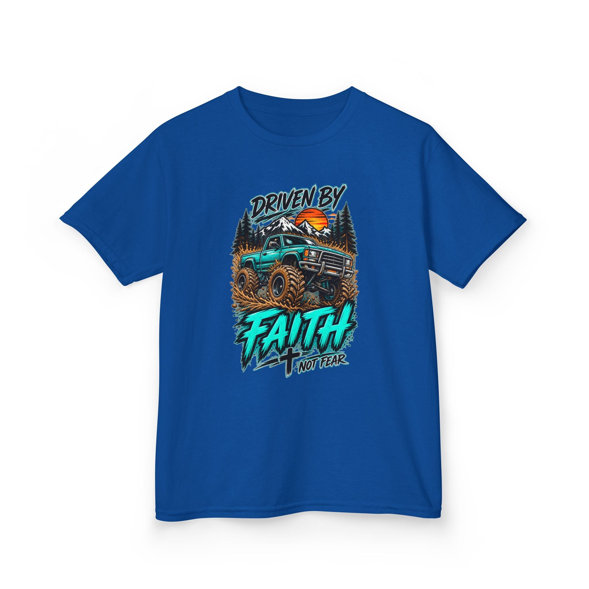 'Driven by Faith' Truck Kids Graphic Tee