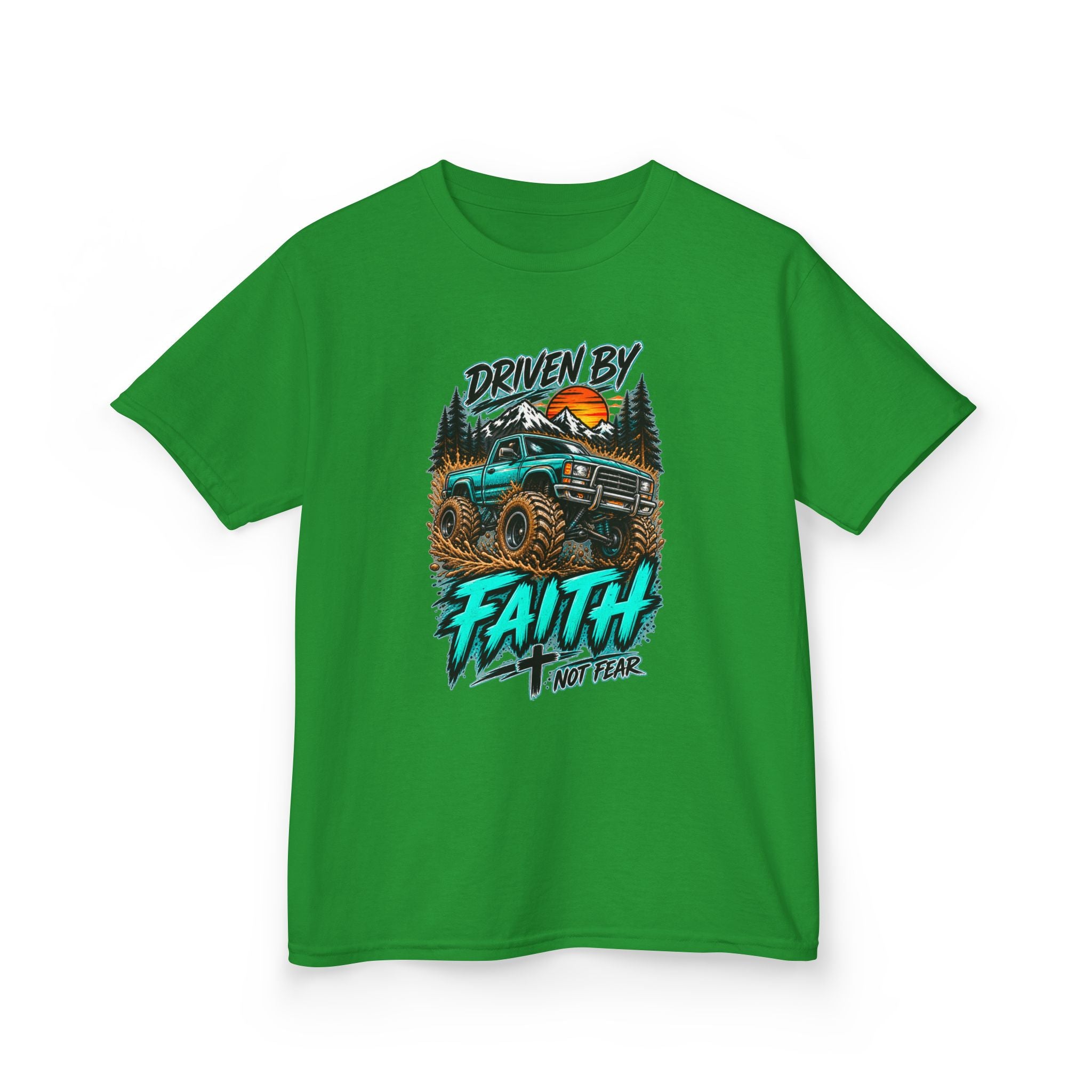 'Driven by Faith' Truck Kids Graphic Tee
