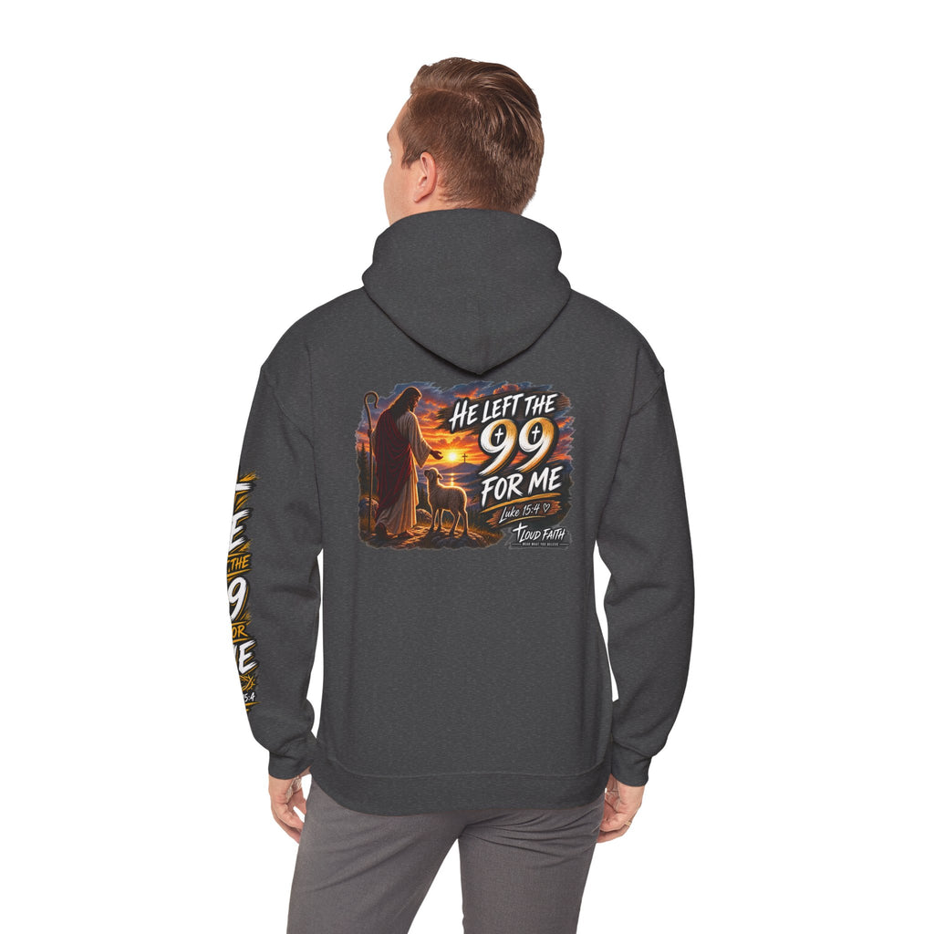 "He Left the 99 for Me" Adult Hoodie