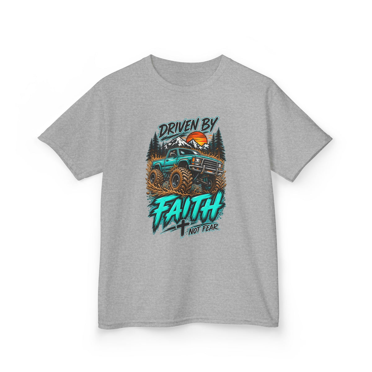 'Driven by Faith' Truck Kids Graphic Tee