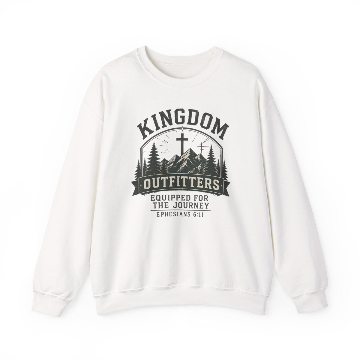 Kingdom Outfitters Sweatshirt – 'Equipped for the Journey' Christian Crewneck