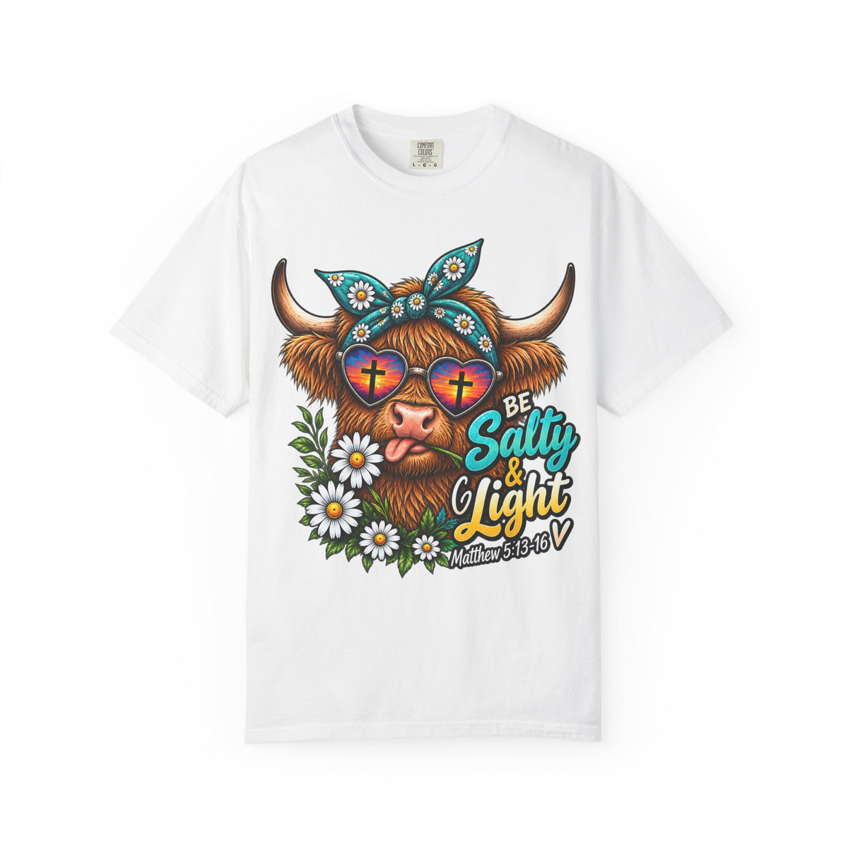 Be Salty & Light Cow Graphic T-Shirt