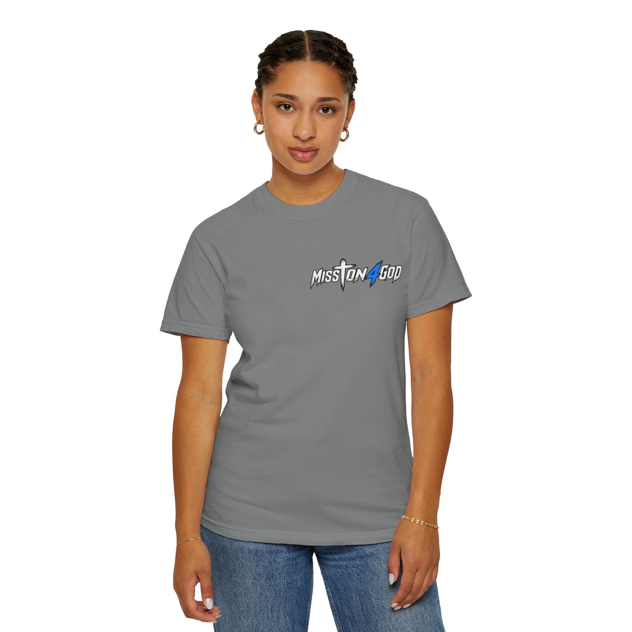 "Mission 4 God" Adult T‑Shirt — Christian Faith Design