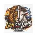 "Lion & The Lamb" Christian Car Magnet