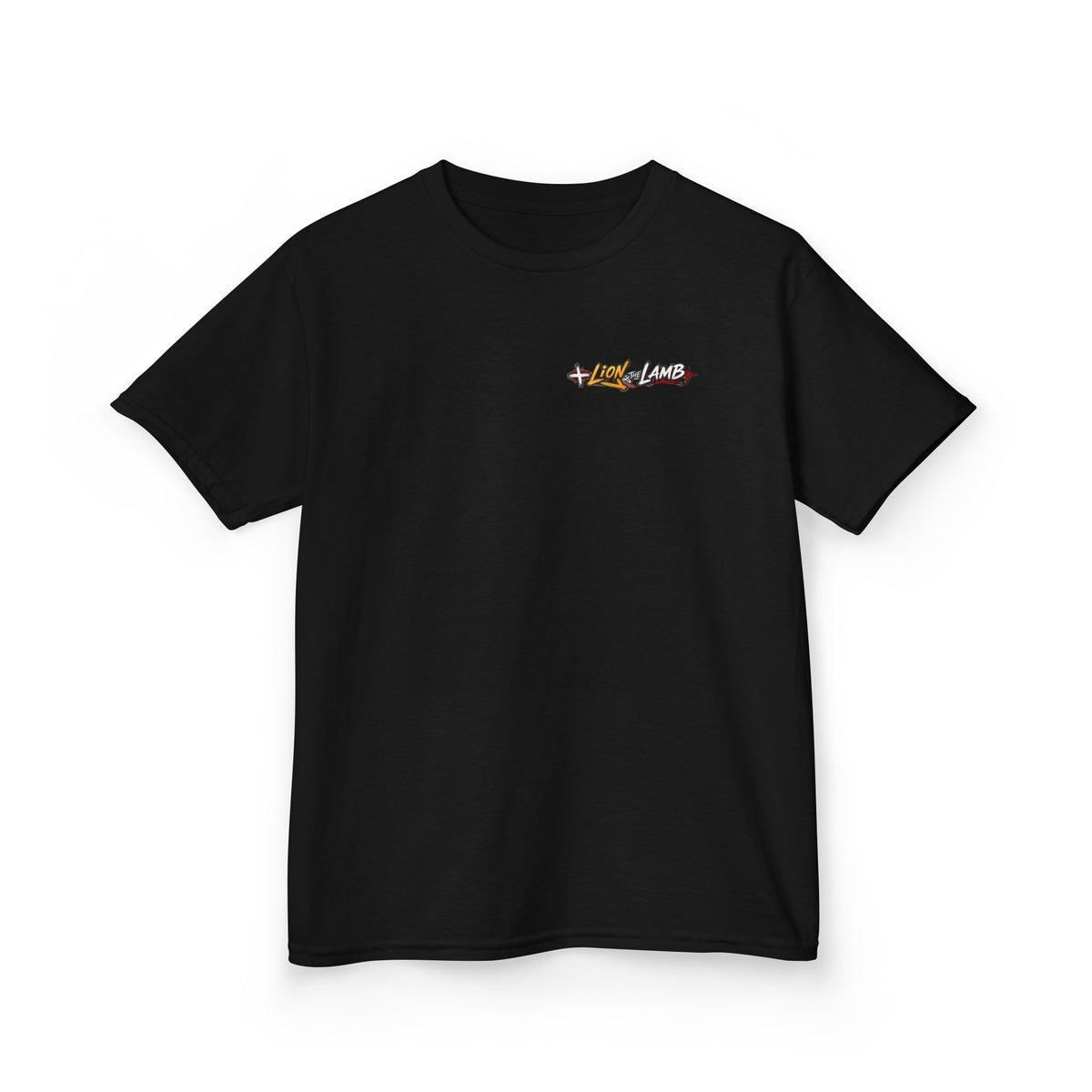 "Lion & the Lamb"- Unisex Kids T-Shirt Graphic Tee (Christian Youth)
