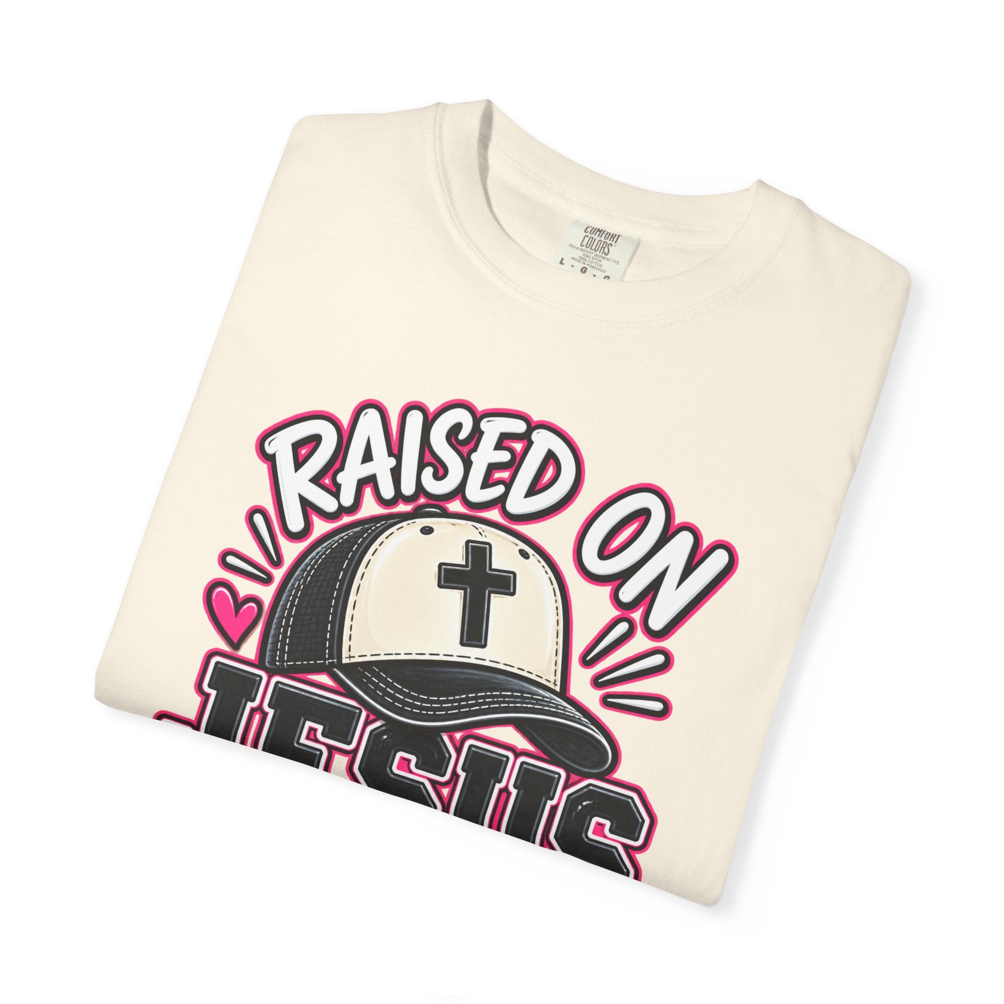 Raised On Jesus & Snacks— Adult T-Shirt