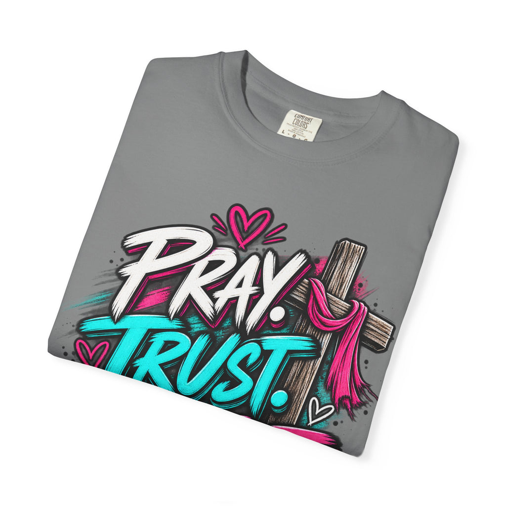 "Pray, Trust, Repeat"- Adult  T-shirt