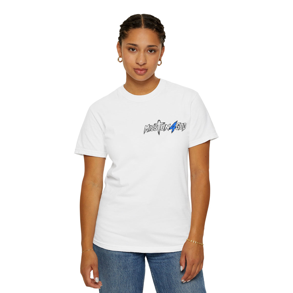 "Mission 4 God" Adult T‑Shirt — Christian Faith Design