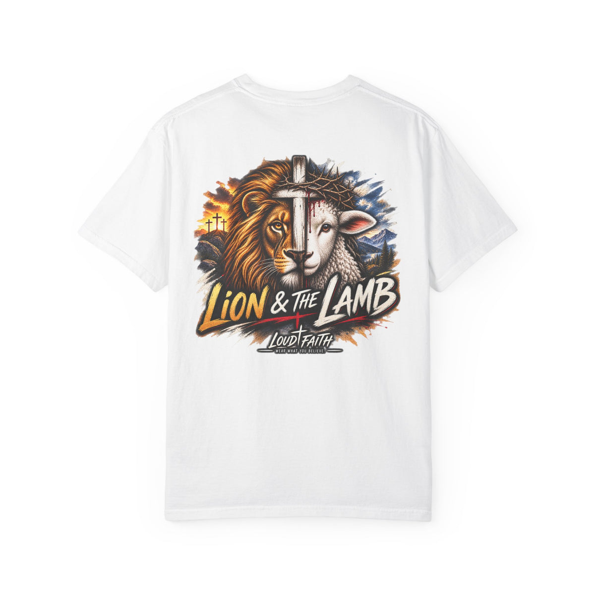 "Lion & The Lamb"- Adult T-Shirt
