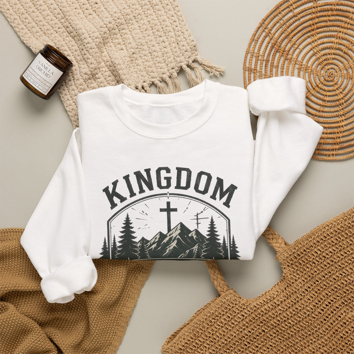 Kingdom Outfitters Sweatshirt – 'Equipped for the Journey' Christian Crewneck