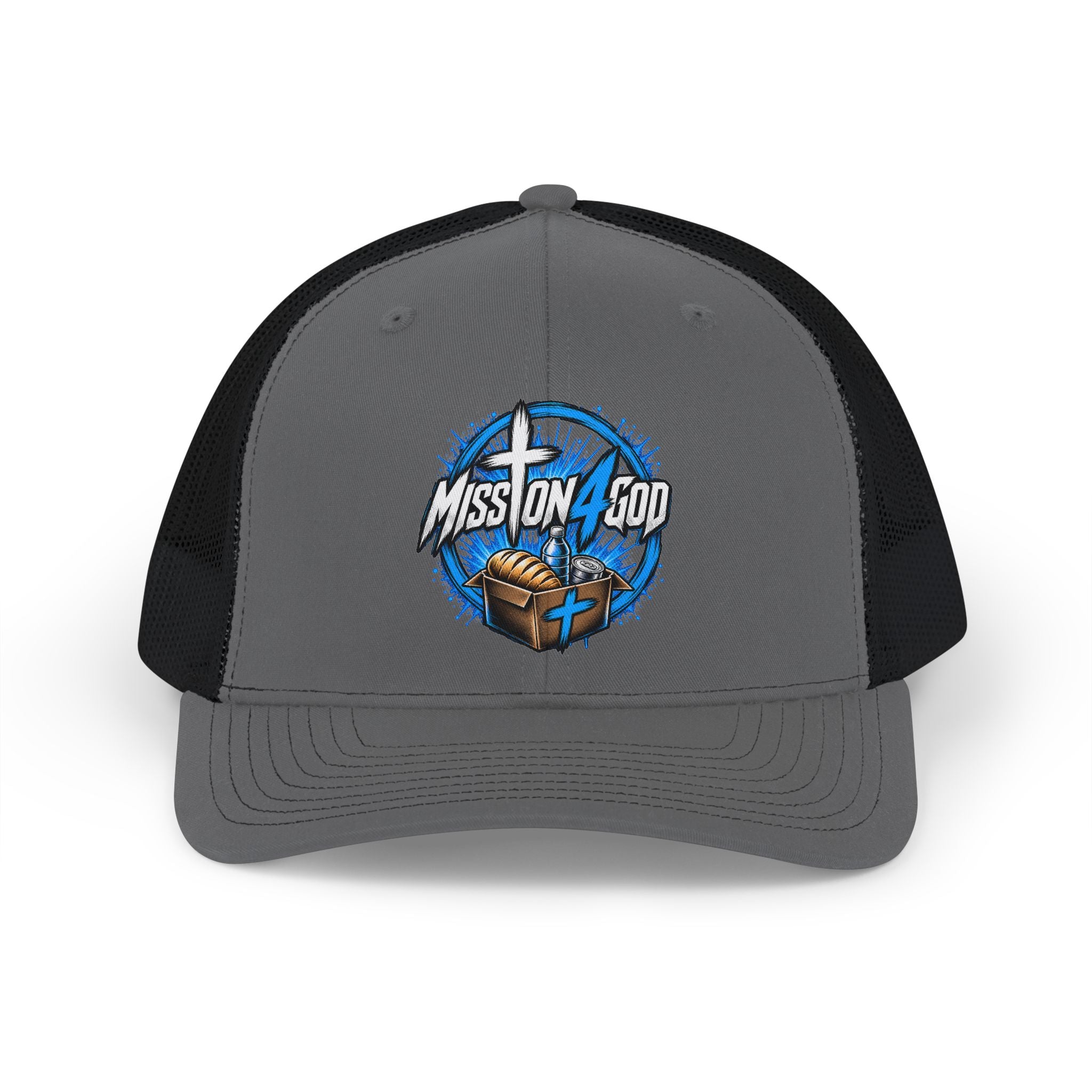 Mission 4 God Embroidered Trucker Cap