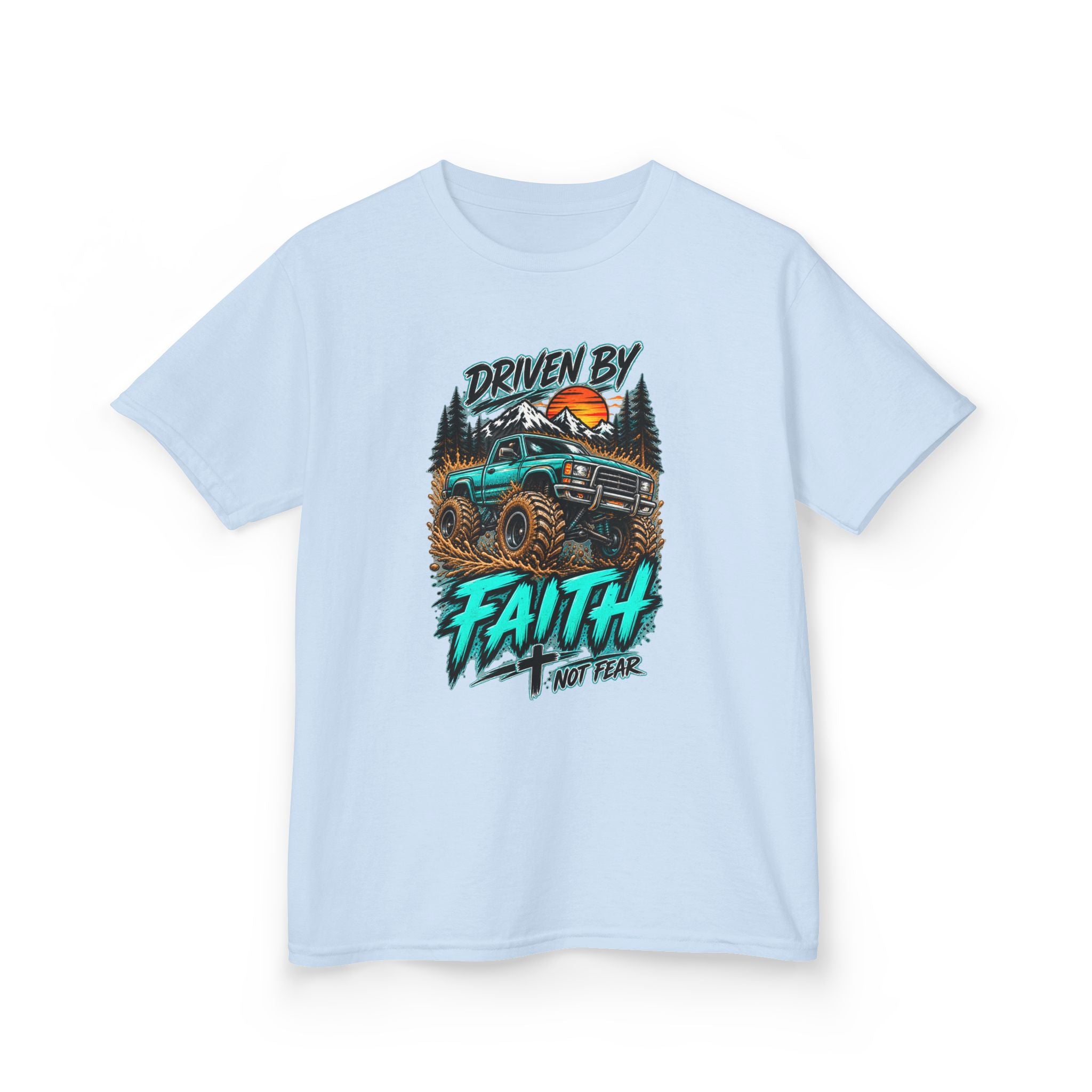 'Driven by Faith' Truck Kids Graphic Tee