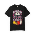 Raised On Jesus & Snacks— Adult T-Shirt