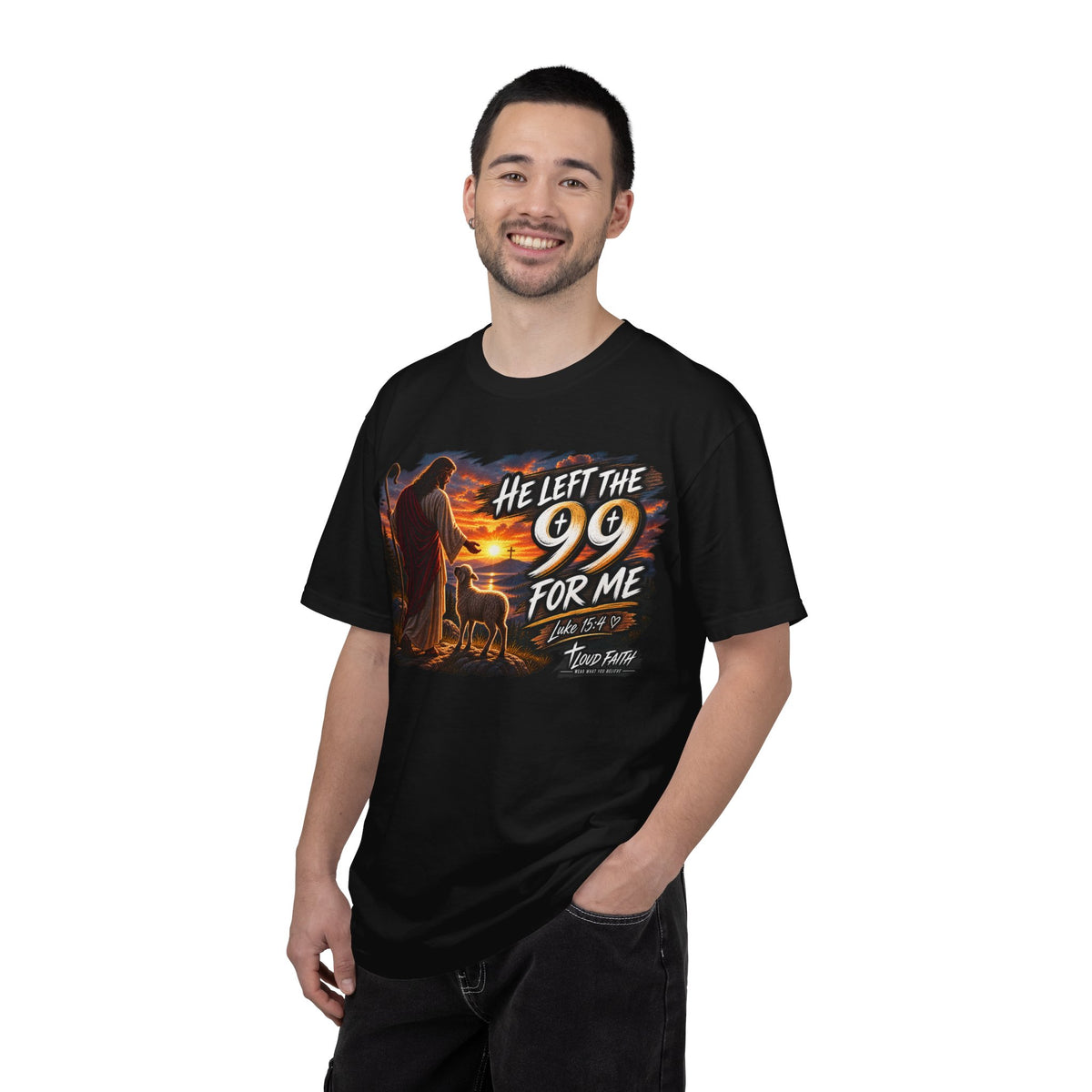 "He Left the 99 for Me" AdultT-Shirt