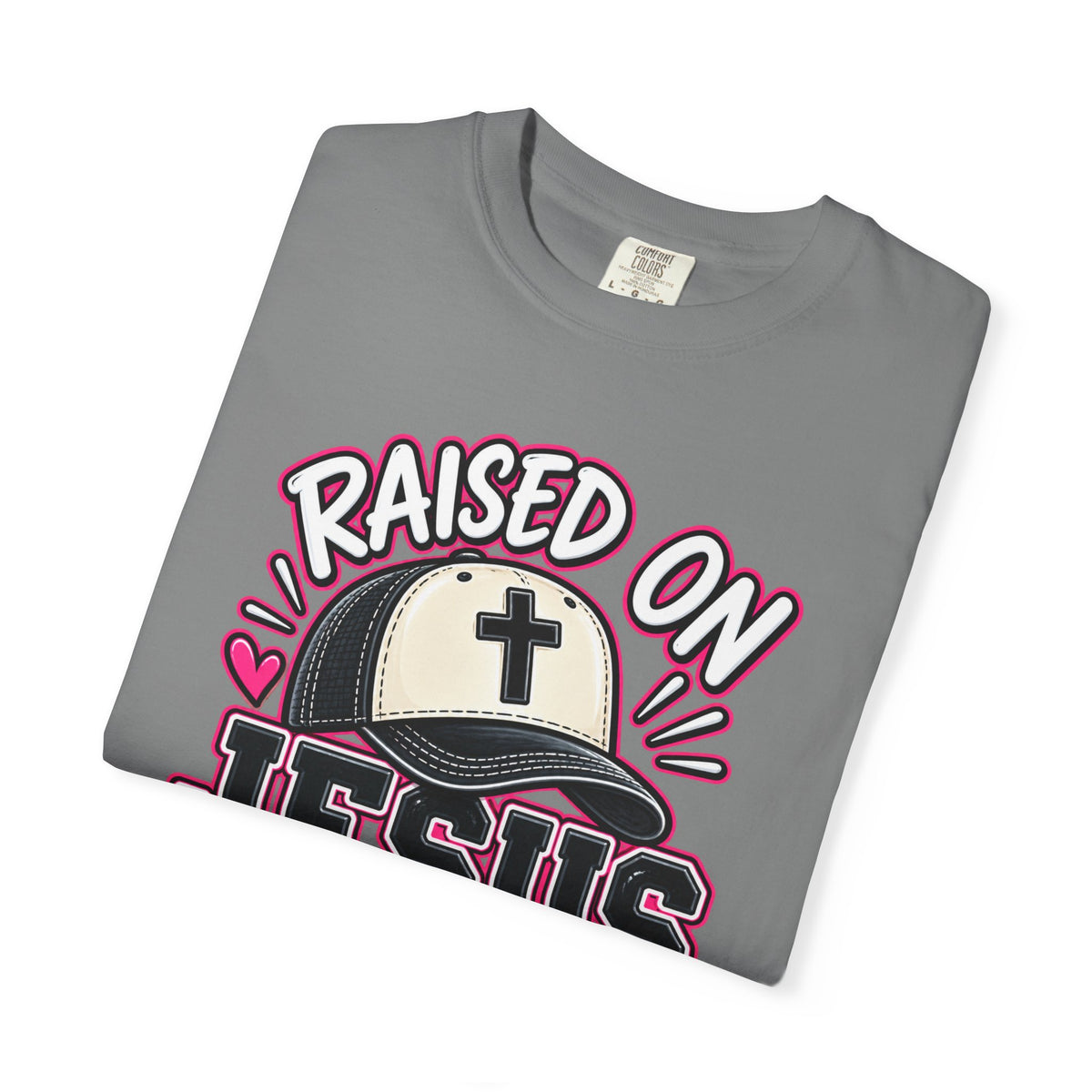 Raised On Jesus & Snacks— Adult T-Shirt