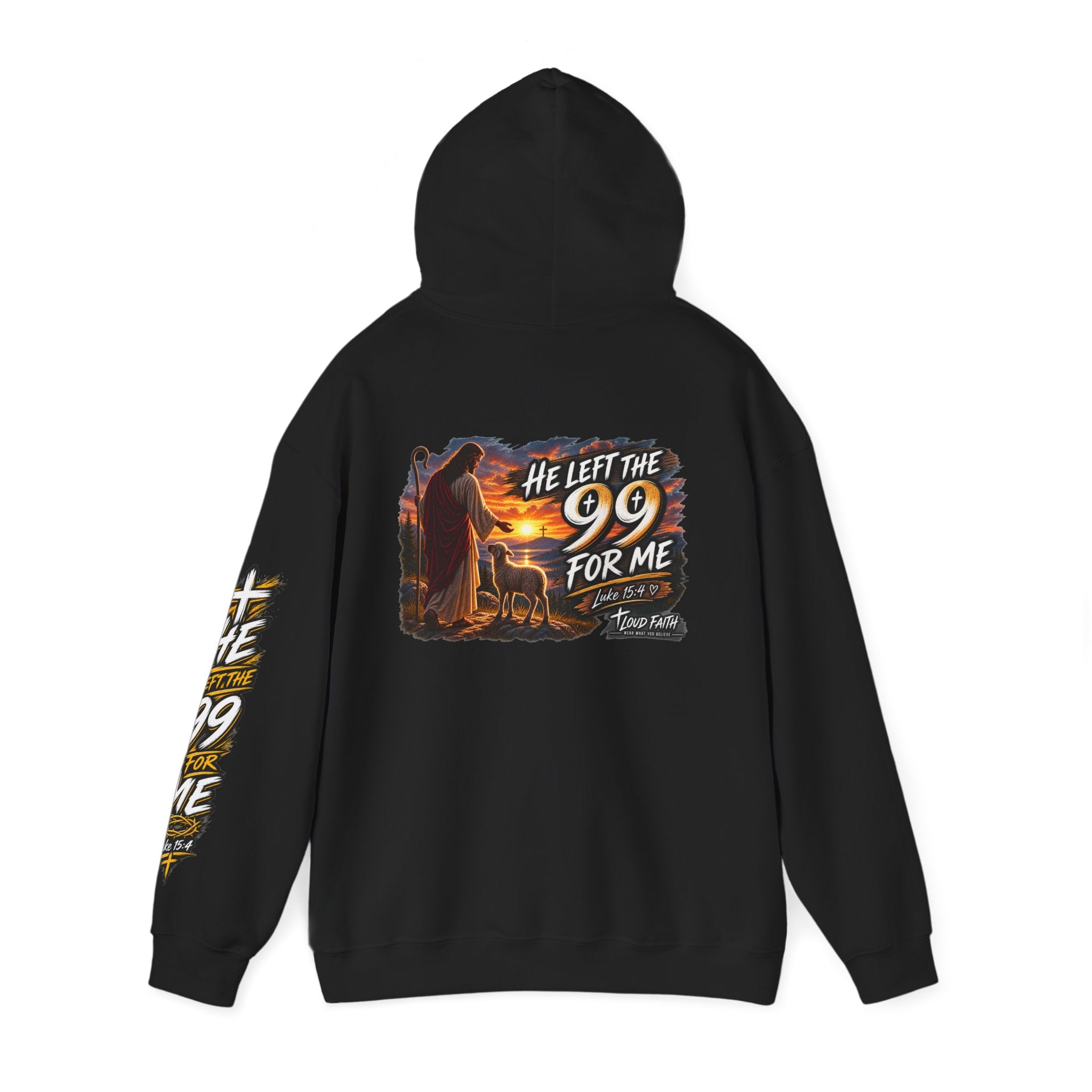 "He Left the 99 for Me" Adult Hoodie