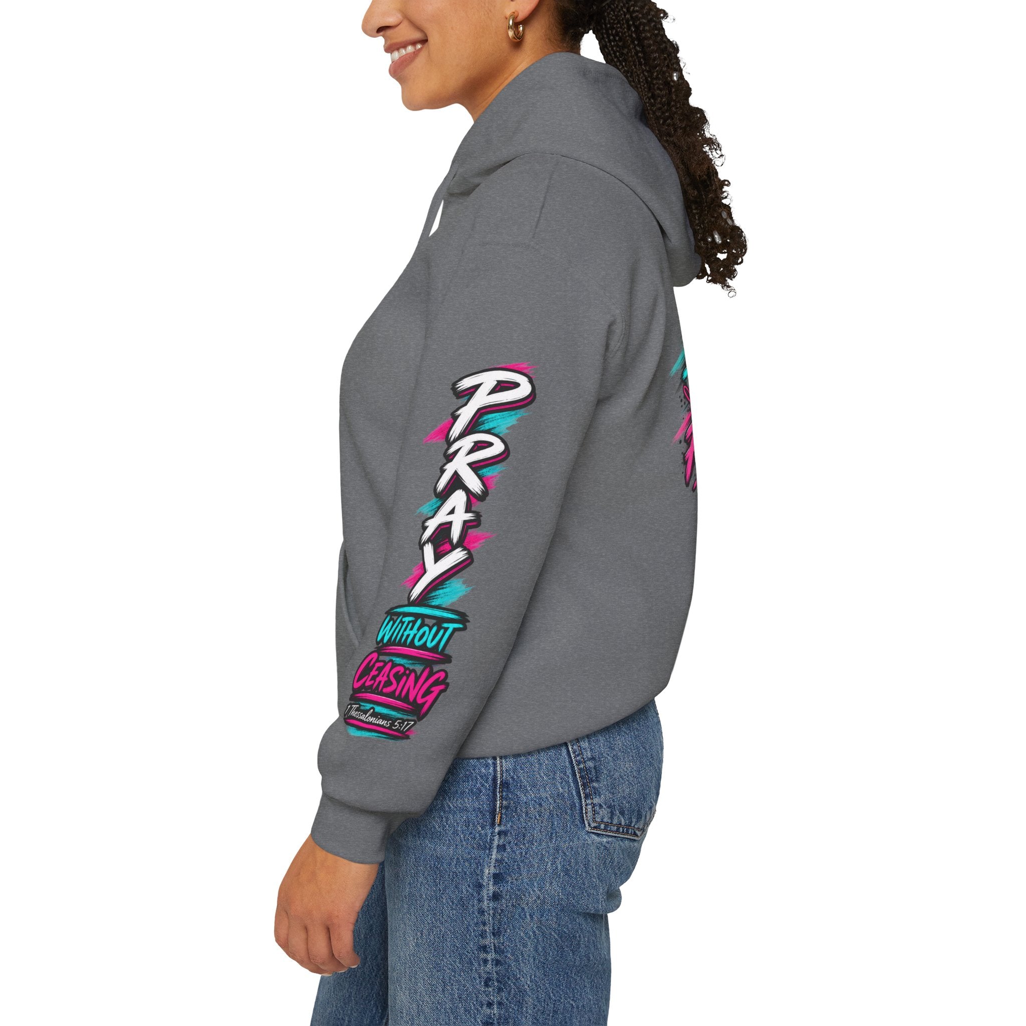 "Prayer, Trust, Repeat" - Unisex Adult Heavy Blend™ Hooded Sweatshirt