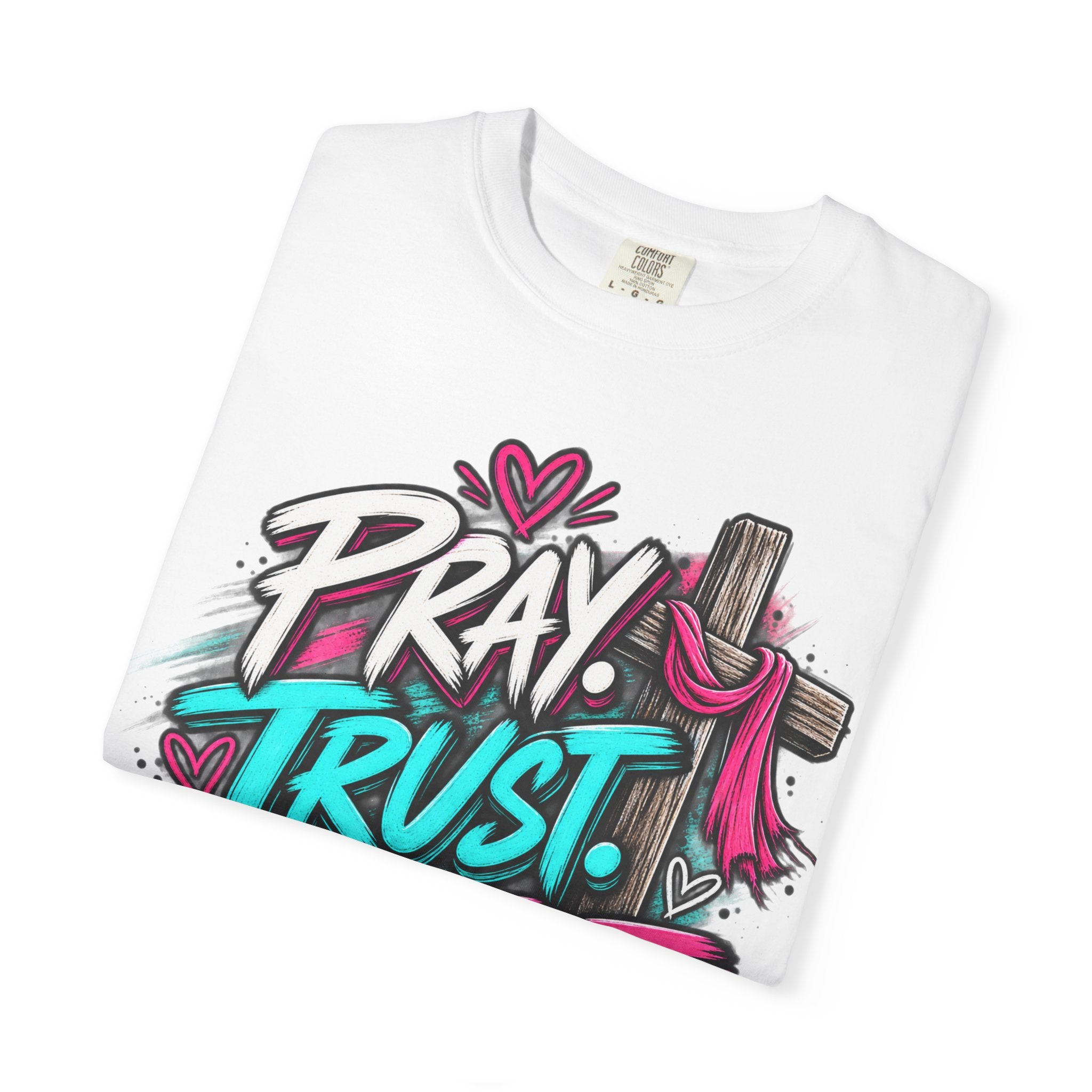 "Pray, Trust, Repeat"- Adult  T-shirt