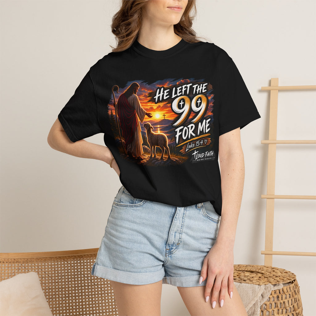 "He Left the 99 for Me" AdultT-Shirt