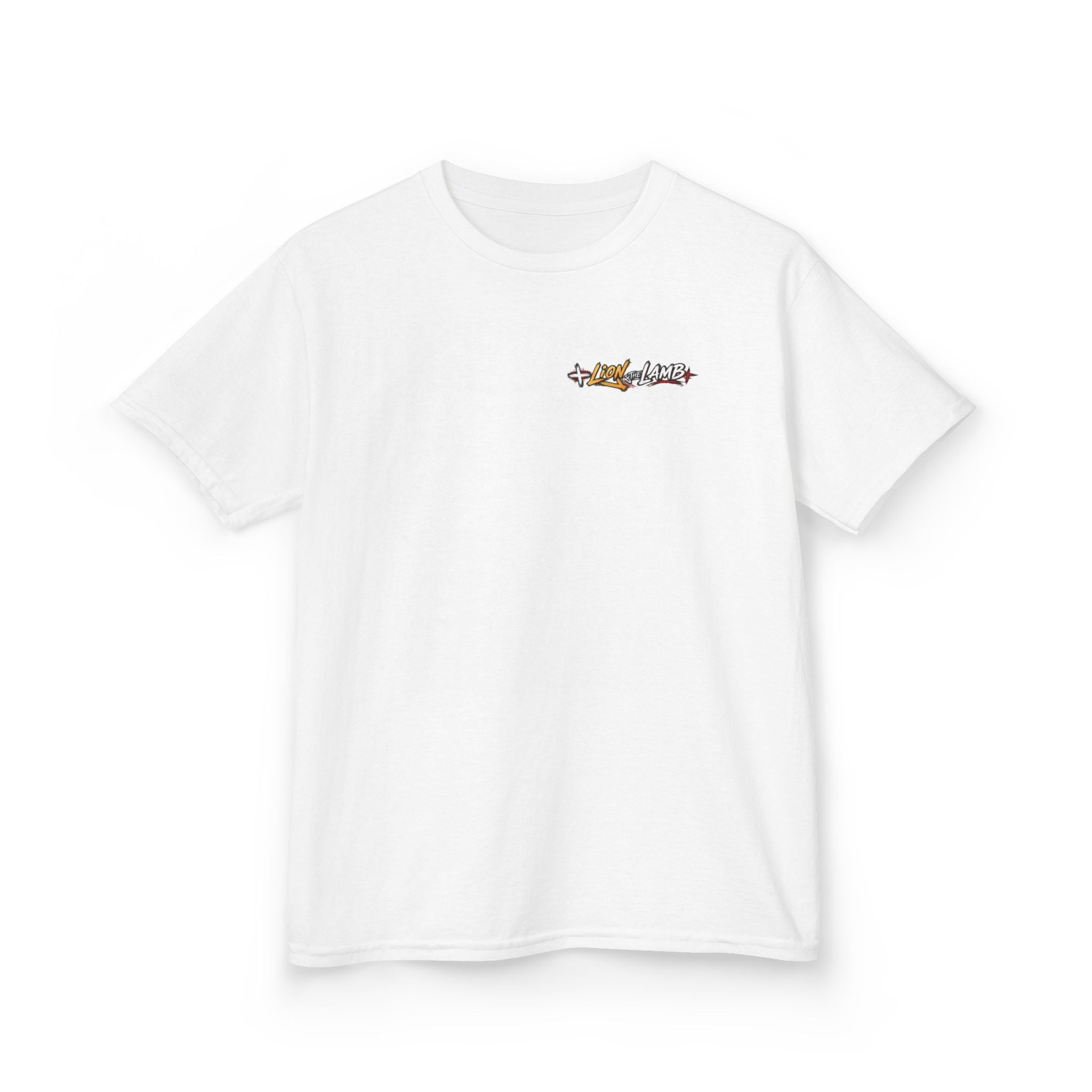 "Lion & the Lamb"- Unisex Kids T-Shirt Graphic Tee (Christian Youth)