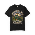 Faith Family Farm T-Shirt — “God Grows” Tractor Christian Tee