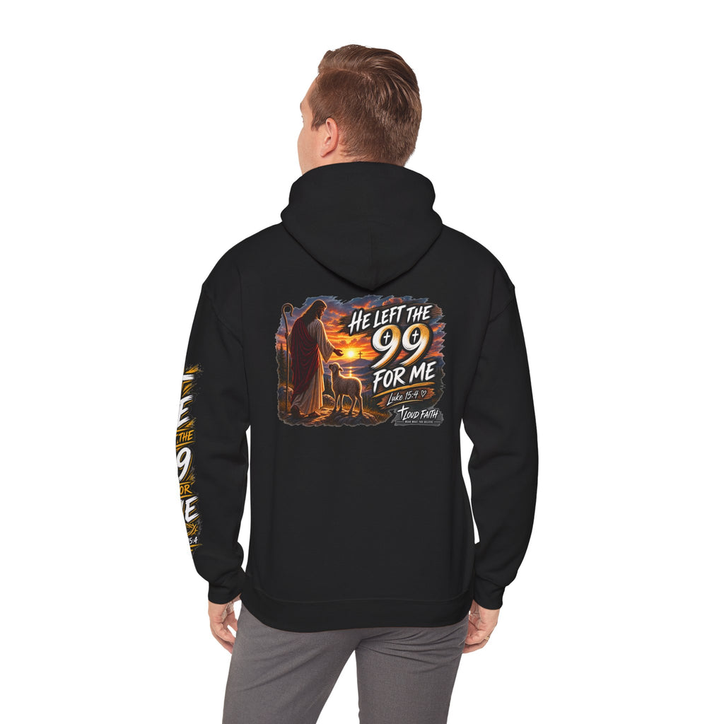 "He Left the 99 for Me" Adult Hoodie