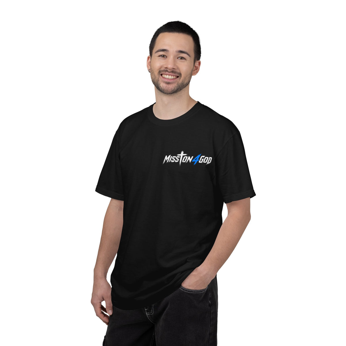 "Mission 4 God" Adult T‑Shirt — Christian Faith Design