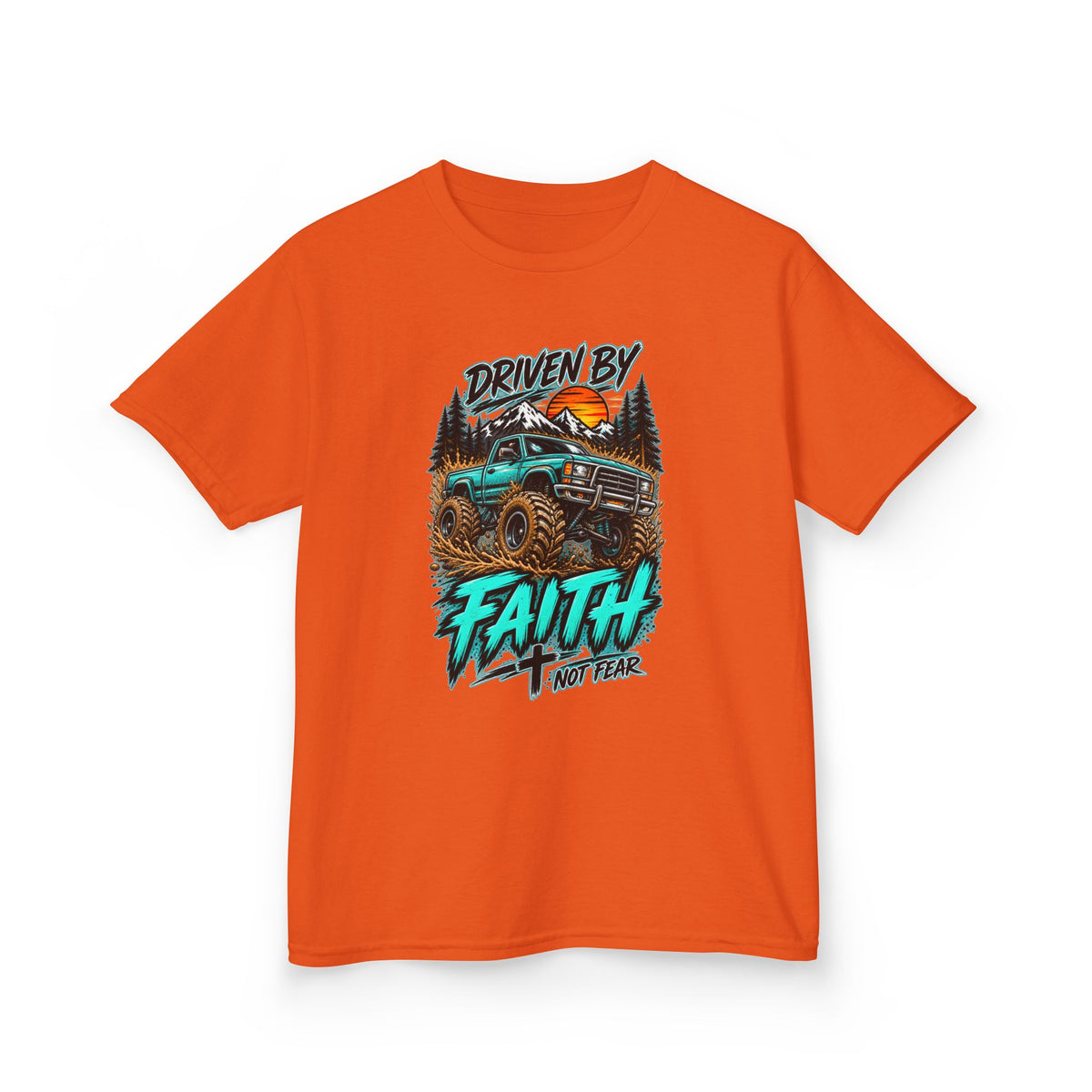 'Driven by Faith' Truck Kids Graphic Tee